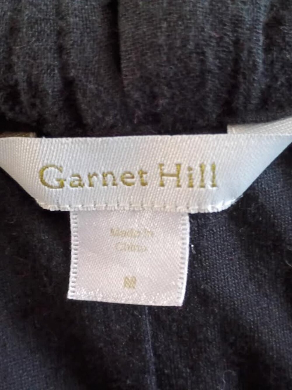 GARNET HILL BLACK CRINKLE GAUZE TWIST HALTER MAXI DRESS LINED SIZE MEDIUM - Picture 5 of 5